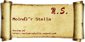 Molnár Stella névjegykártya